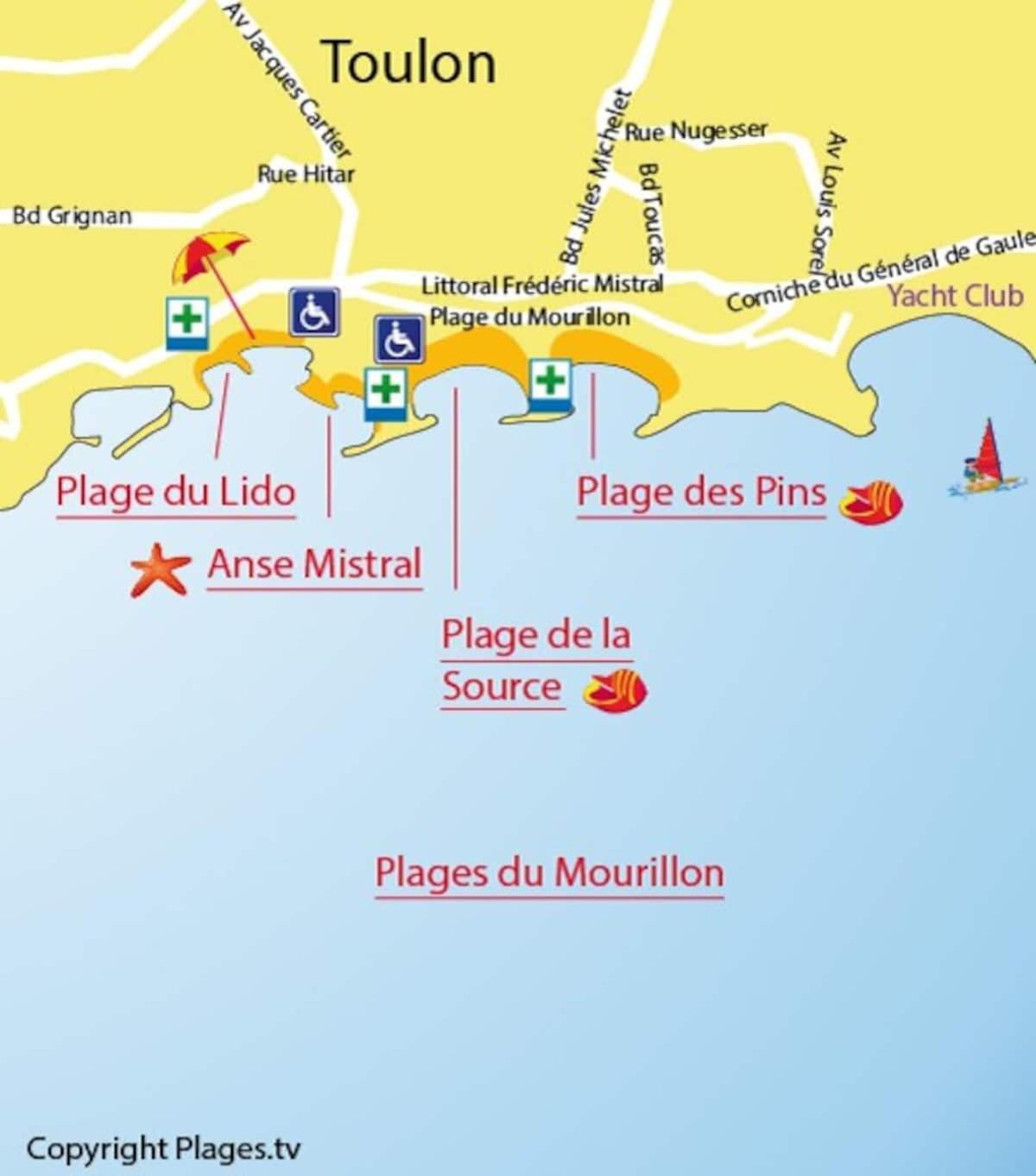 #3 Toulon Centre, Balcon, Lumineux, Stationnement Facile, Tout Confort Buitenkant foto