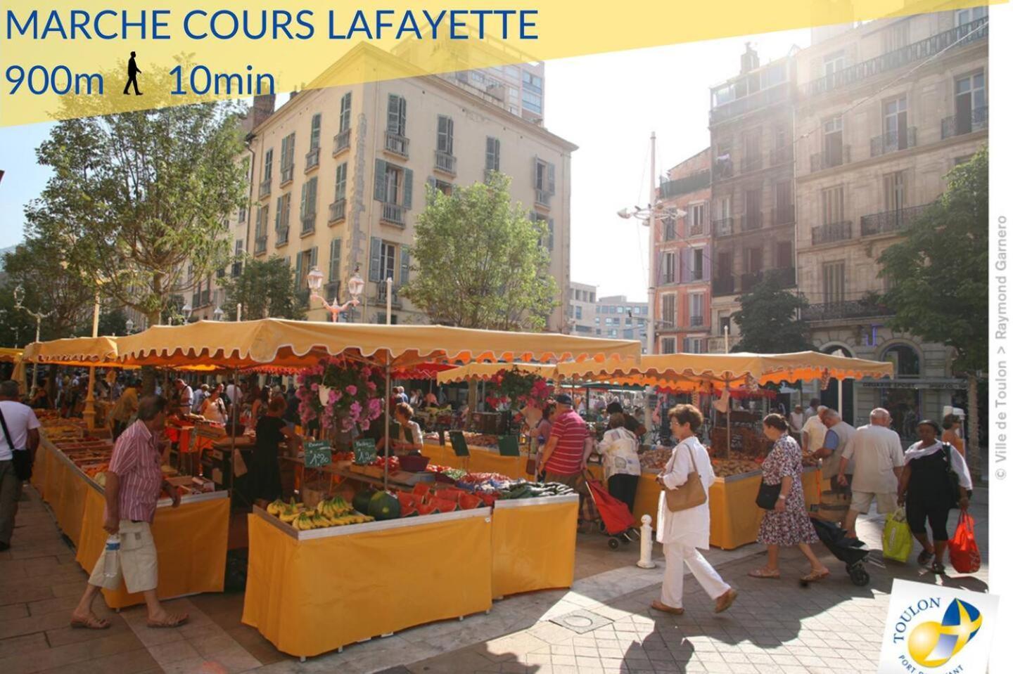 #3 Toulon Centre, Balcon, Lumineux, Stationnement Facile, Tout Confort Buitenkant foto